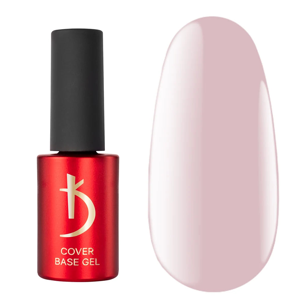 Kodi Professional Cover Base Gel 14 nude camouflage base bottle and color swatch