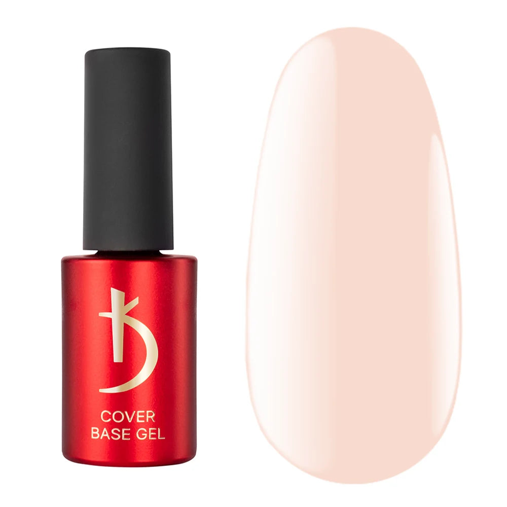 Kodi Professional Cover Base Gel 16 nude camouflage base bottle and color swatch
