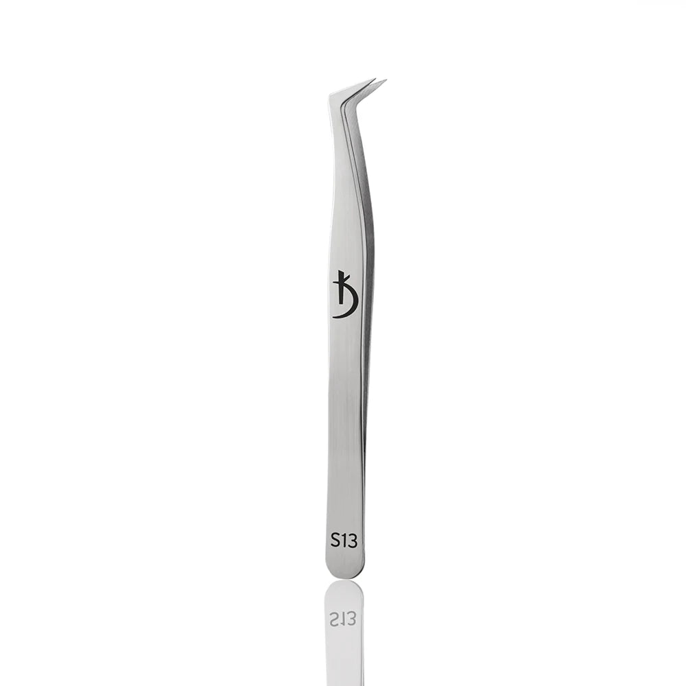 Kodi Professional Eyelash Tweezers S13 – Curved Precision Lash Tool
