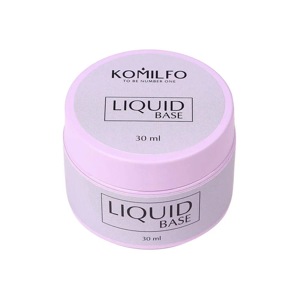 KOMILFO Liquid Base Coat HEMA-Free TPO-Free 30ml salon-size thin base layer without brush
