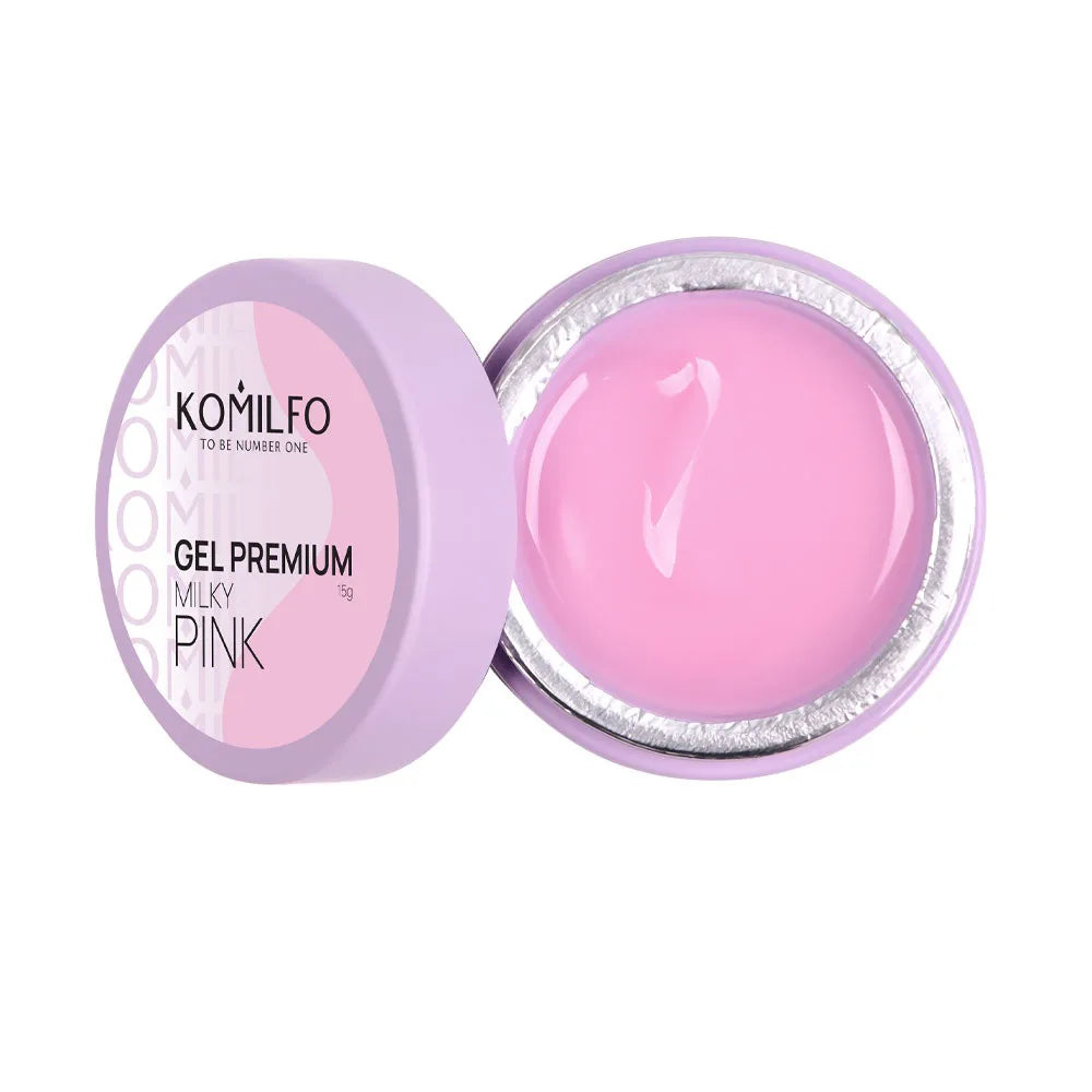 Komilfo Premium Builder Gel HEMA-Free TPO-Free nail extension gel in jar