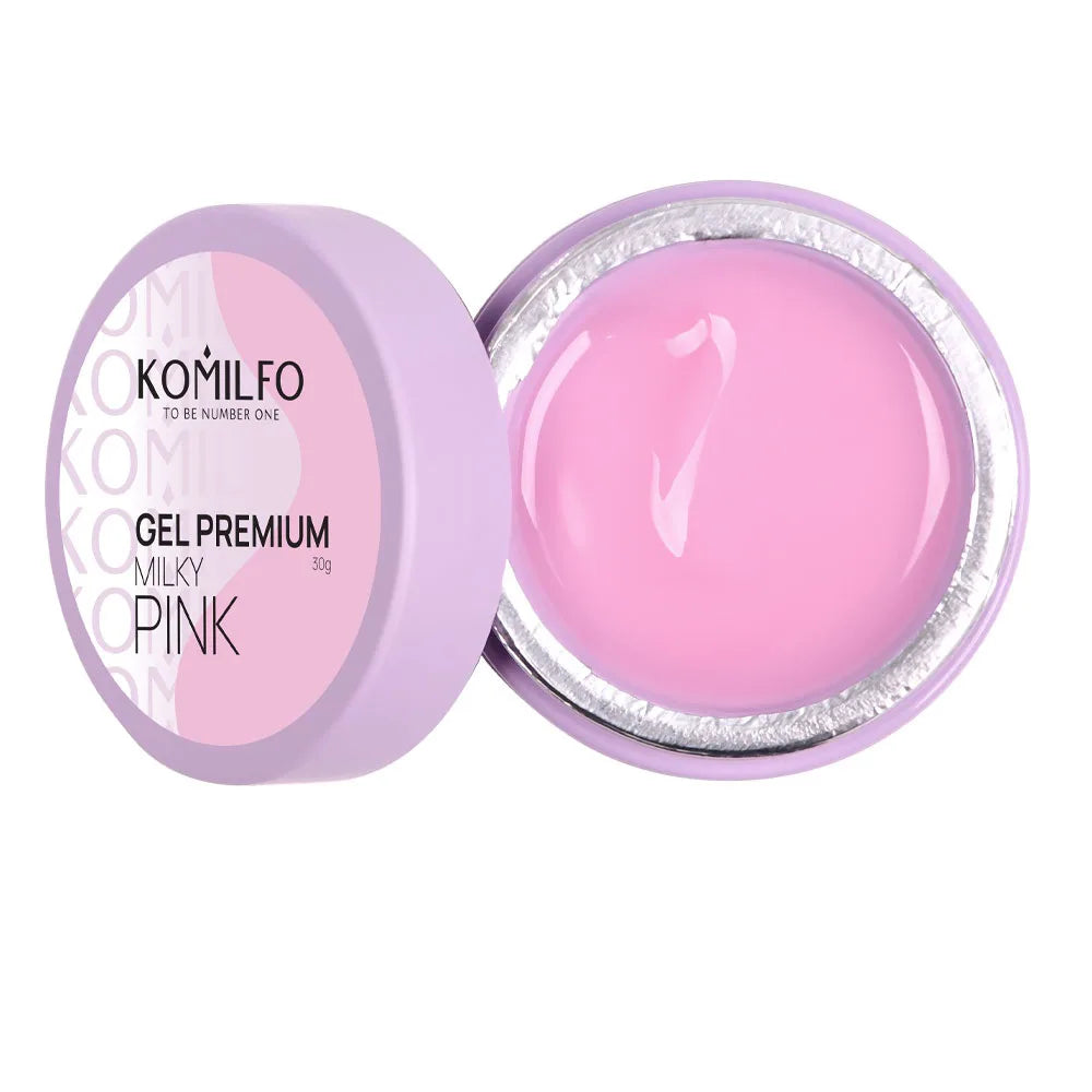 Komilfo Premium Builder Gel HEMA-Free TPO-Free nail extension gel in jar