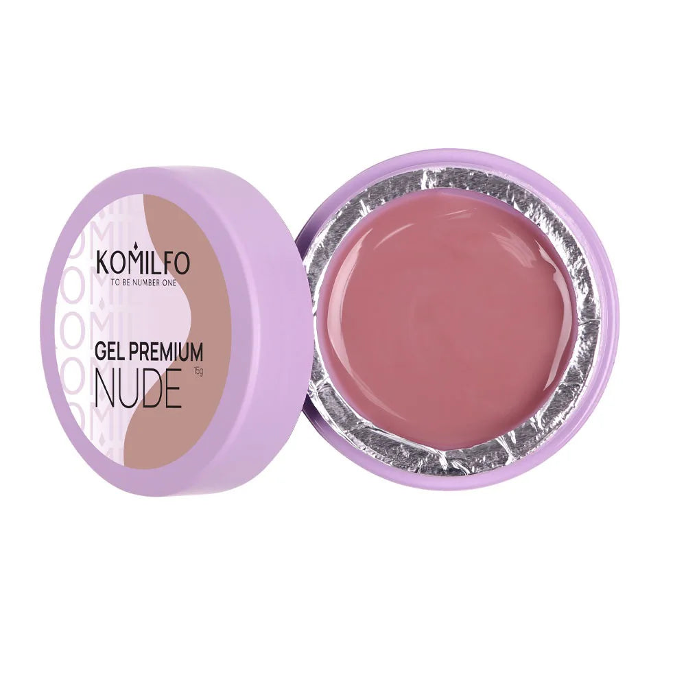 Komilfo Premium Builder Gel HEMA-Free TPO-Free nail extension gel in jar