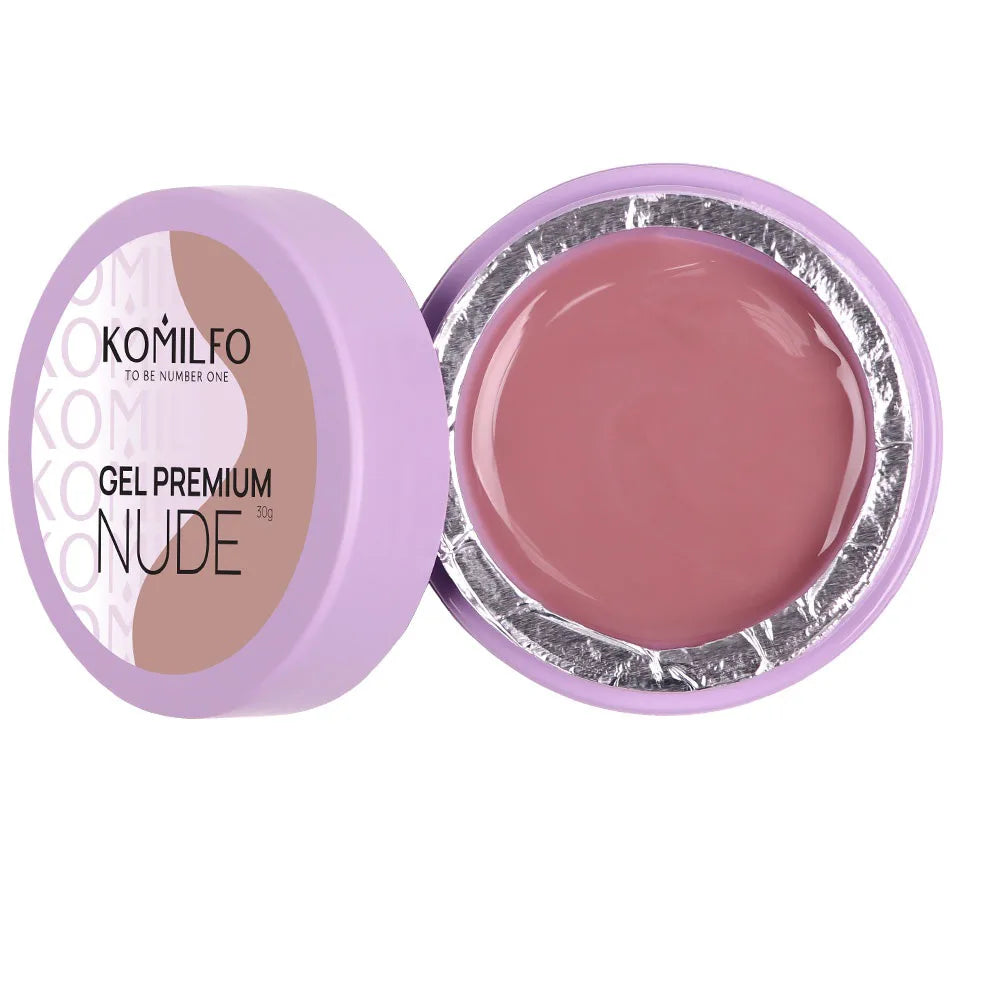 Komilfo Premium Builder Gel HEMA-Free TPO-Free nail extension gel in jar