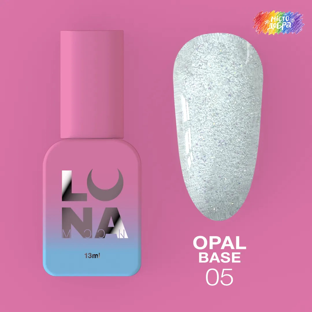 LUNA Opal Base 05 13ml bottle and color swatch