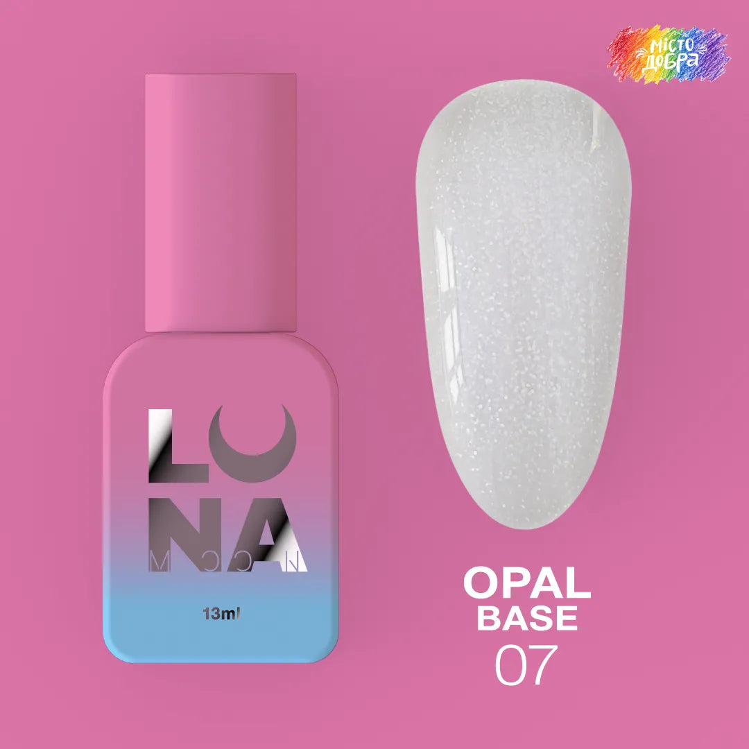 LUNA Opal Base 07 13ml bottle and color swatch