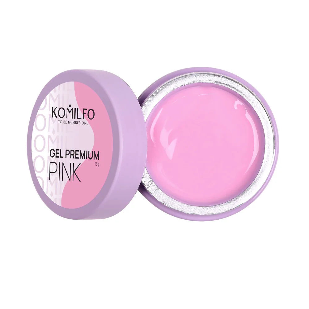 Komilfo Premium Builder Gel HEMA-Free TPO-Free nail extension gel in jar