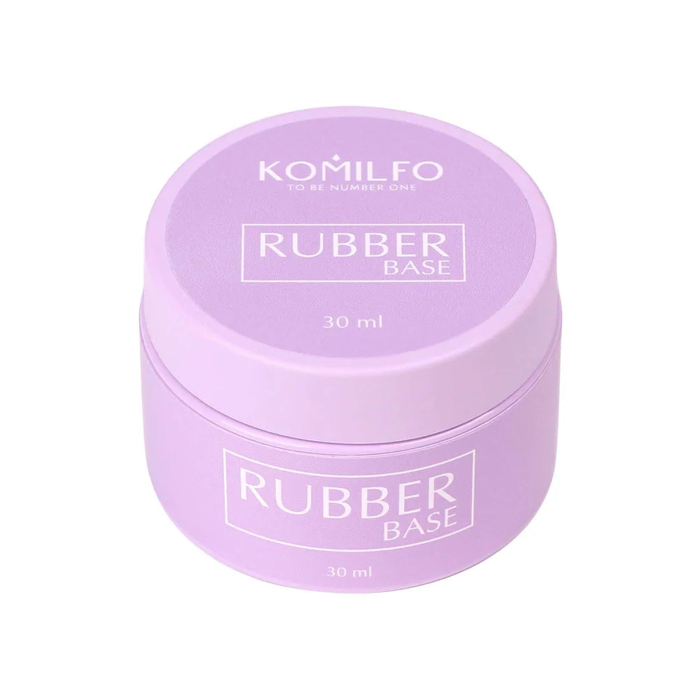 KOMILFO Rubber Base Coat HEMA-Free TPO-Free 30ml jar self-leveling rubber base gel without brush