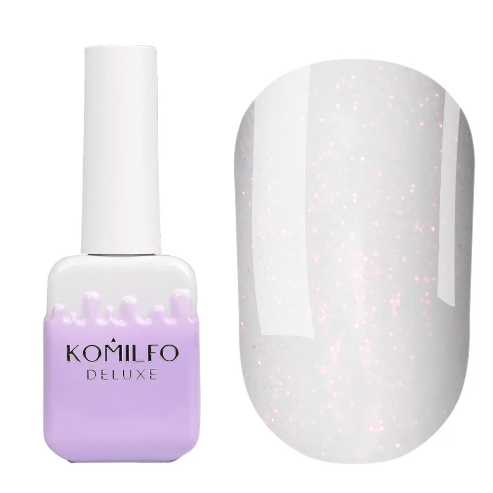 Komilfo Shine Pastel Shimmer Base Gel 10ml low-acid self-leveling base with shimmer