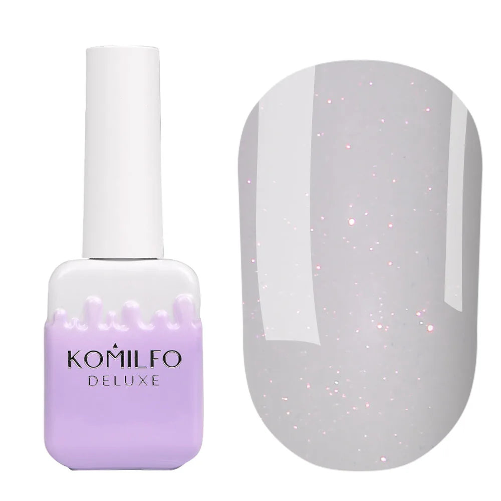Komilfo Shine Pastel Shimmer Base Gel 10ml low-acid self-leveling base with shimmer
