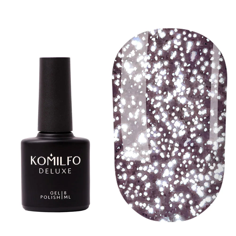 Komilfo Luminous Reflective No Wipe Top Coat 8ml sparkling reflective gel top