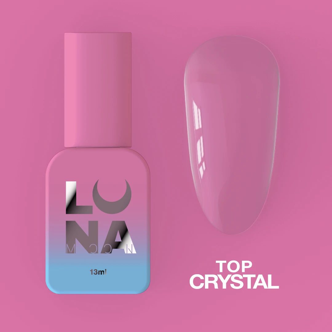LUNA Crystal Top Coat No Wipe Clear glossy gel top coat by LUNAmoon